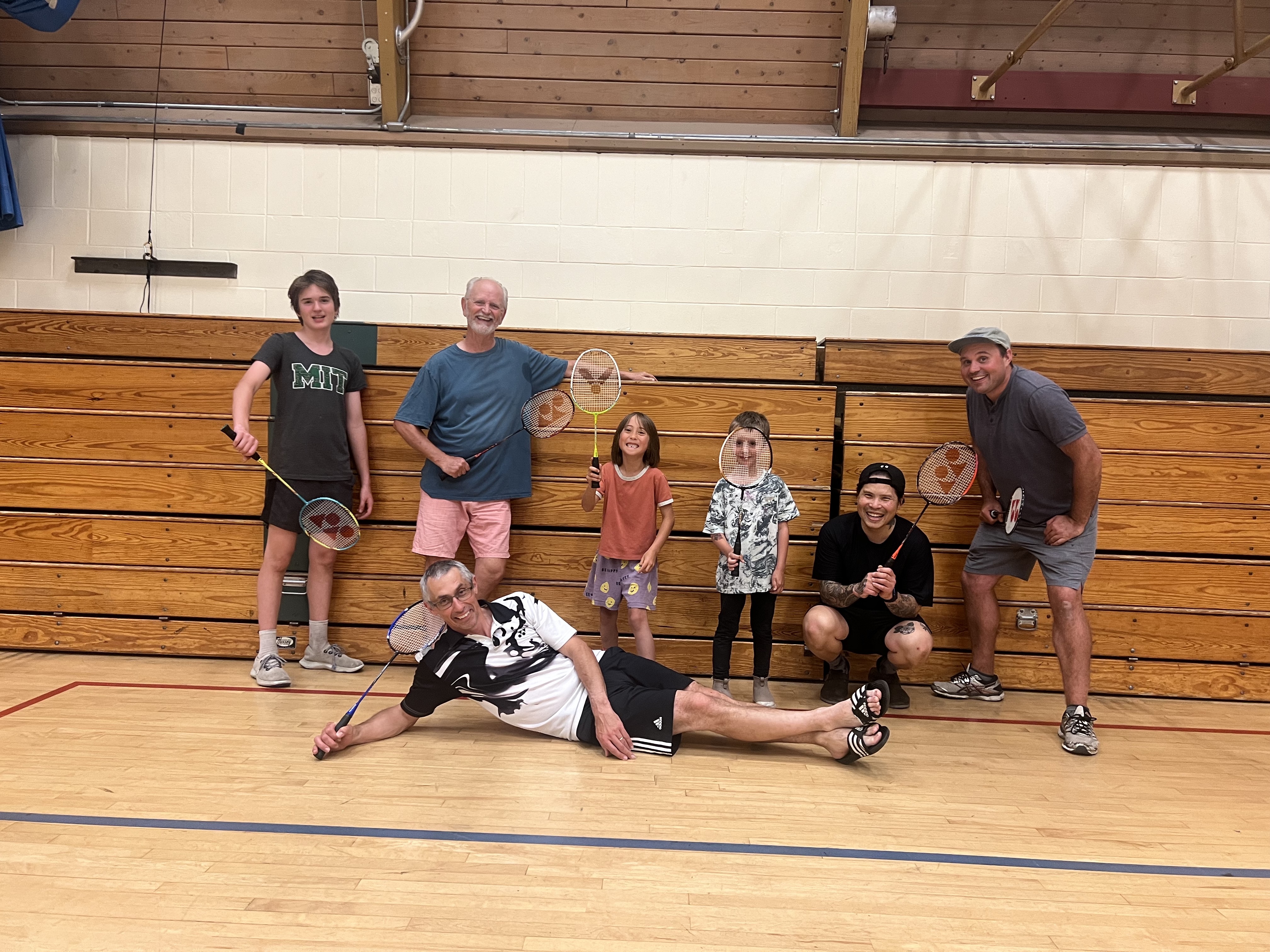 SSI Badminton Society players at a community session
